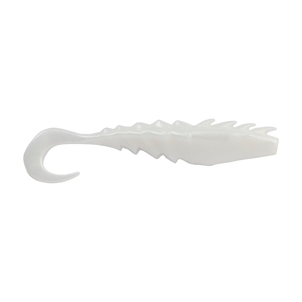Berkley Gulp Saltwater Nemesis Prawn Curl Tail  4  Pearl White 1551576