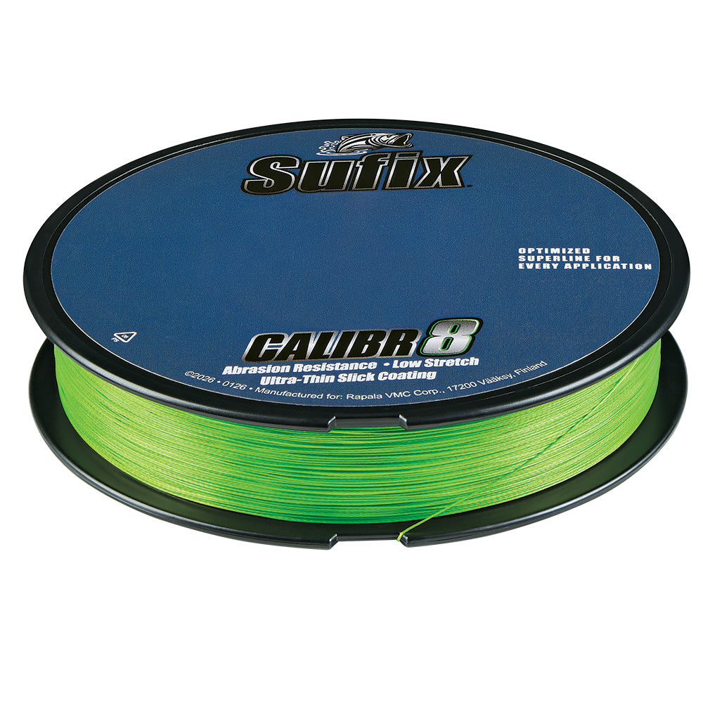 Sufix Calibr8 Braid 300yds 20lb  Neon Lime 694120L