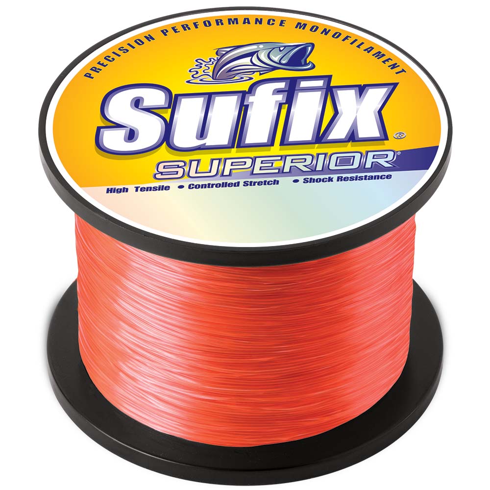 Sufix Superior Neon Fire Monofilament  6lb  2155 yds 636106