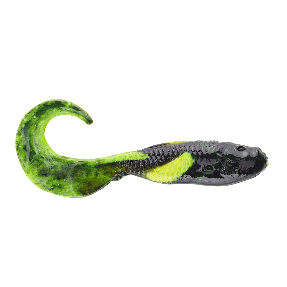 Berkley Gulp Saltwater Swimming Mullet  4  Black Chartreuse Fuze 1521183
